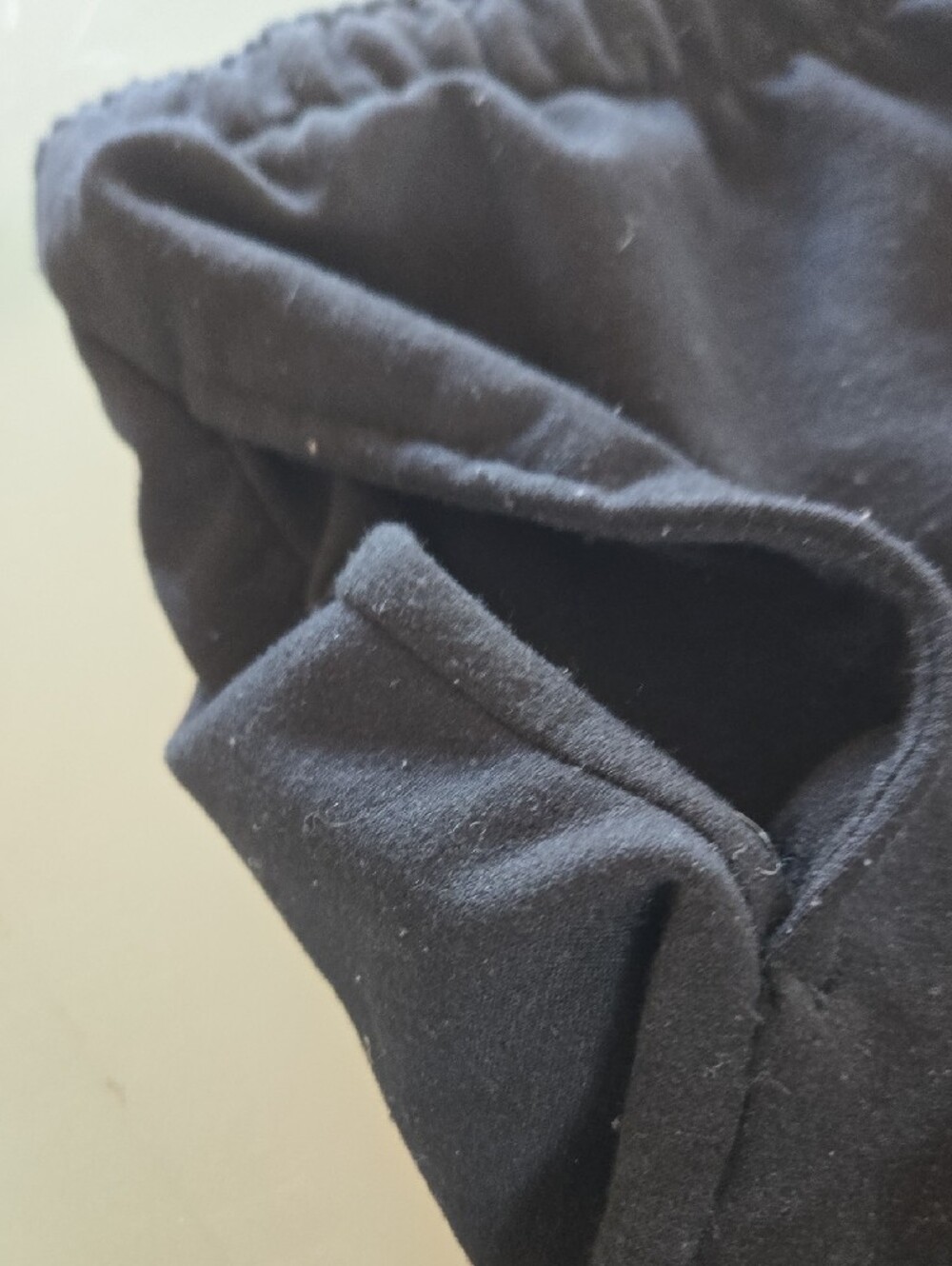 Women’s Black Elastic-Waist Lounge Shorts - Picture 10 of 10